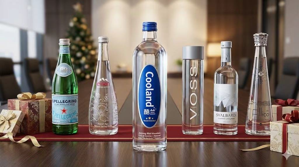 高端礼品水品牌产品对比 - Evian、San Pellegrino、Voss、Svalbardi、Fillico、酷兰等